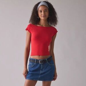 Urban Outfitters Vibrant Red Top